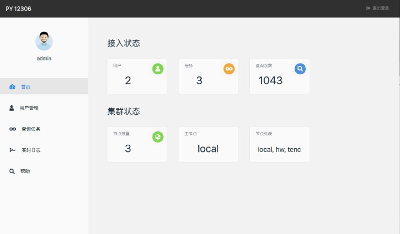 #GitHub #工具🚞 py12306 - 一个分布式、支持多账号、多任务购票的 12306 购票助手▎项目功能：购票助手▎项目介绍：一个 12306 购票助手，支持集群，多账号，多任务购票以及 Web 页面管理